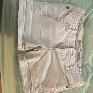 Wallflower White Jean shorts